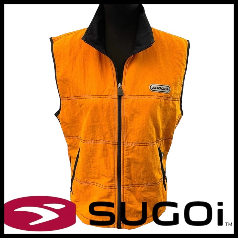 SUGOI Vibrant Orange Vest with Black Trim